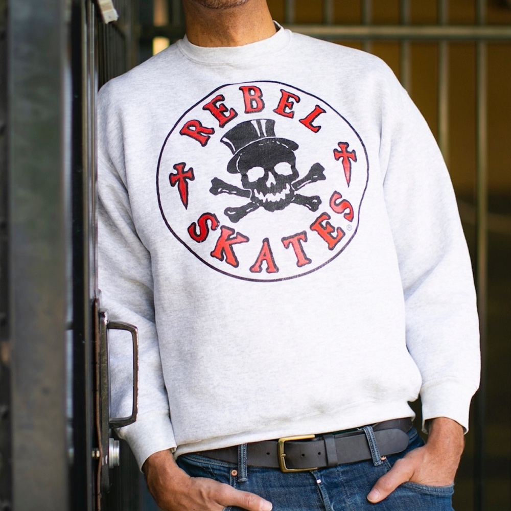 Vintage Rebel Skates Crewneck Sweatshirt